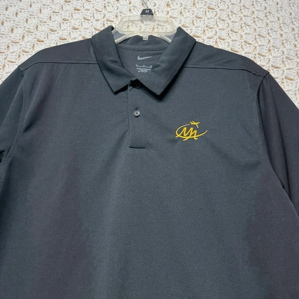Nike Golf Polo Shirt Mens Sz M Black Performance Dri-Fit Short Sleev BV6042- NWT